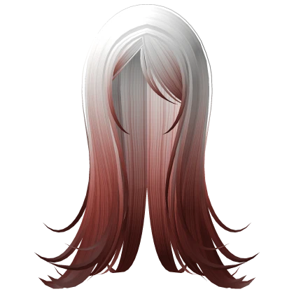 sweet cute emo flowy long Christmas hair