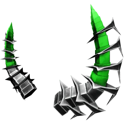 Green Spiky Horns