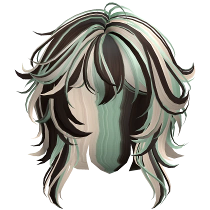 Messy Anime Short Wolfcut (Mint Chocolate Chip)