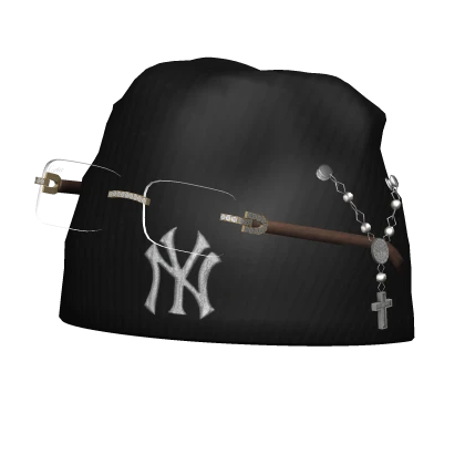 NY Beanie w/ Designer Glasses