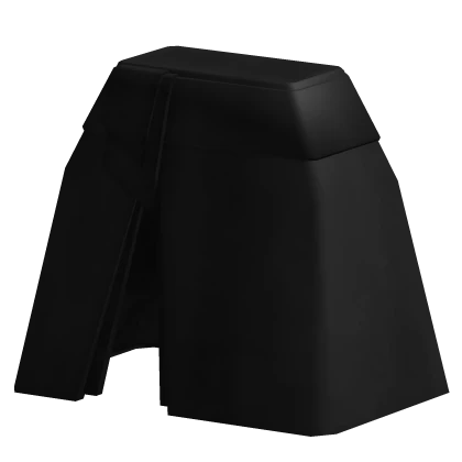 [1.0 R6] KITSUNE Split-front Skirt (Black)