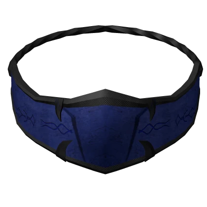 Blue Japanese Oni Samurai Mask