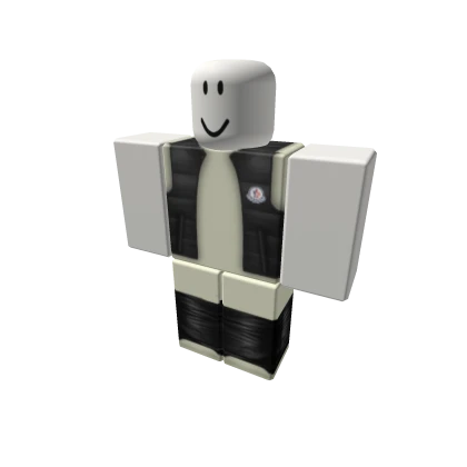 𝒩𝒞 | Tan Bodysuit Grey Moncler Vest w Rick Owen