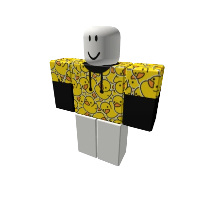 Black and yellow duck hoodie