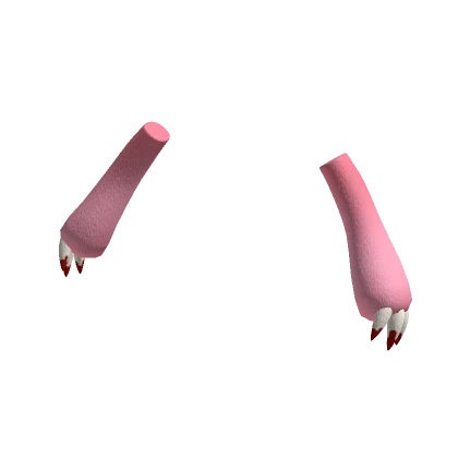 Fluffy Evil Bear Claws (Pink)