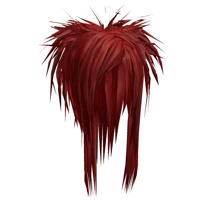 Spiky Teased Scene Hair (Red)