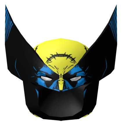 Blue Comic Wolverine Mask