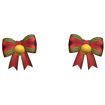 Cute Christmas Pigtail Bows