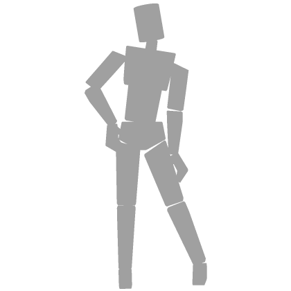 cute model idle pose