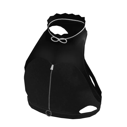 pop star crop top black/white