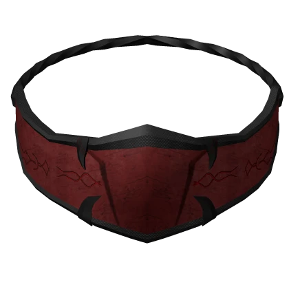 Red Japanese Oni Samurai Mask