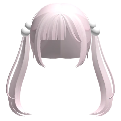 ♡ : kawaii long pink pigtails w bubbles