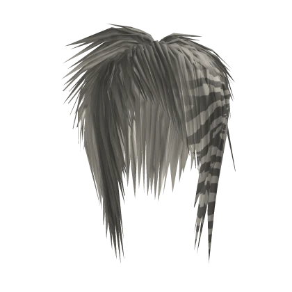 Messy Scene Emo Sidepart (Platinum Blonde Zebra)
