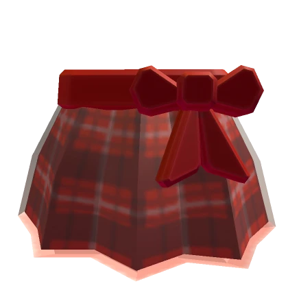 Flannel Christmas Santa Skirt