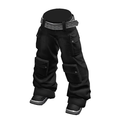 Low and Chunky Cargoes Black