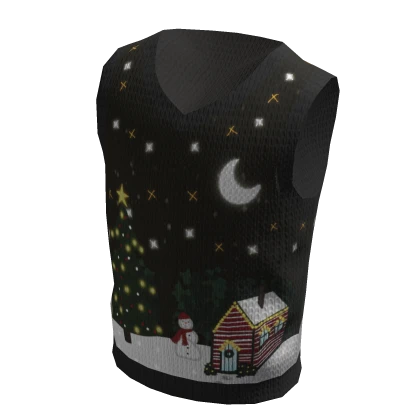 Christmas Scene Knit Vest