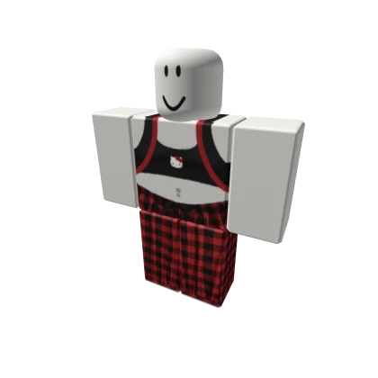 y2k pajamas da hood girl hello kitty