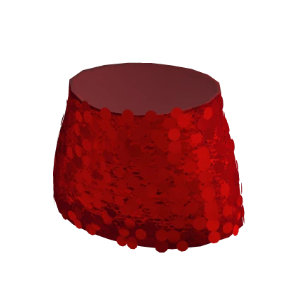 Christmas Party Sequin Glitter Mini Skirt - Red