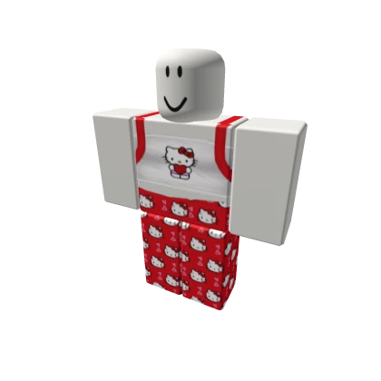 y2k hello kitty hk pajamas pjs da hood girl ok