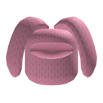 Bunny Knit Balaclava Pink