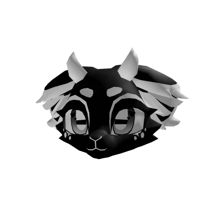 Black White Deer Goat Female Kemono