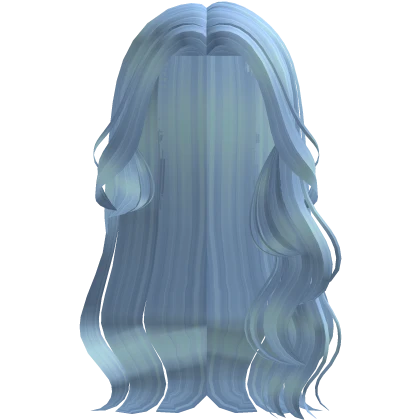 Blue Long Glamorous Wavy Hair
