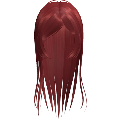 side bangs wispy hell girl hair red