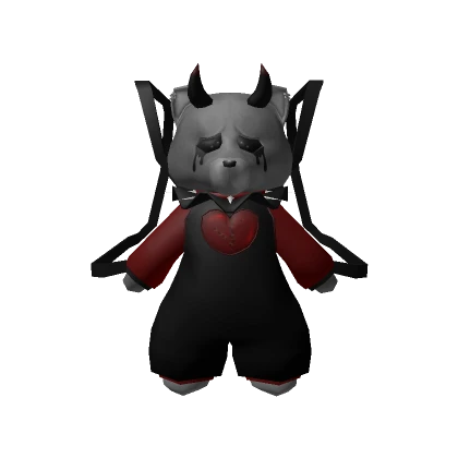 Gothic Bear Plushie Backpack 1.0