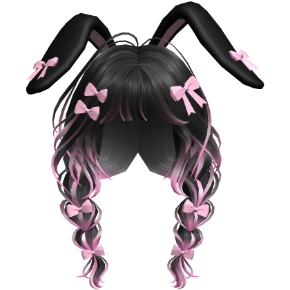 HALLOWEEN BUNNY RIBBON HAIR(PINK)