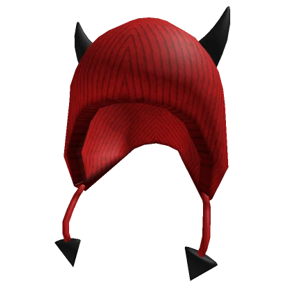 Red and Black Devil Beanie