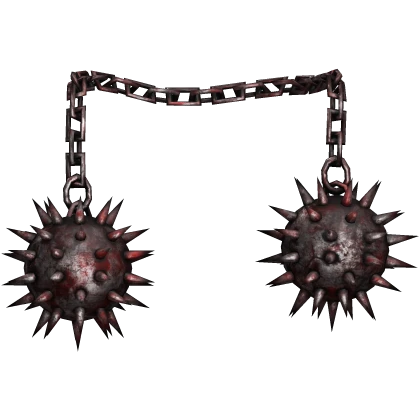 Bloody Spiked Ball Flail Chain