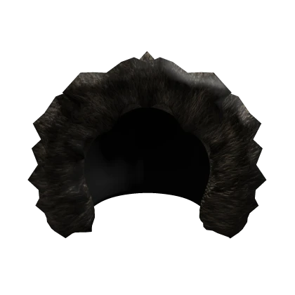 Oversized Brown Fur Hood