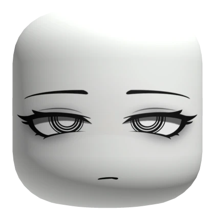 Tired Bored Hypnotized Monochrome Manga Face