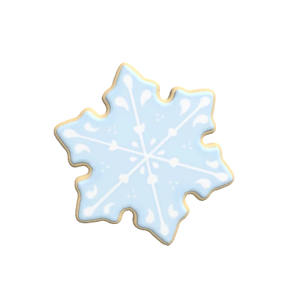 Christmas Snowflake Cookie (Blue)