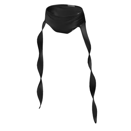 Y2K Swirly Swimshorts Black