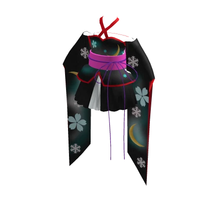 Black kimono style arrangement mini dress