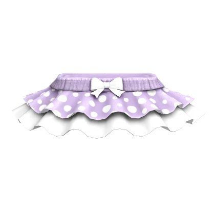 Lavender Mushroom Ruffled Skirt