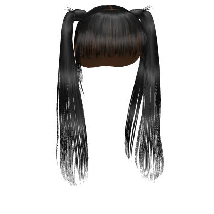 𝓖 Black HD Slick Pigtails
