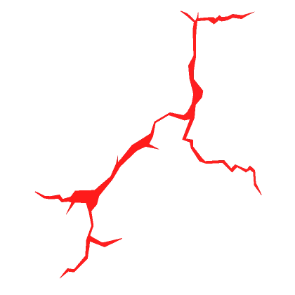 Void Face Crack - Red