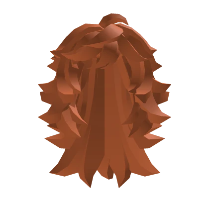 Long tied blocky hair - Orange 