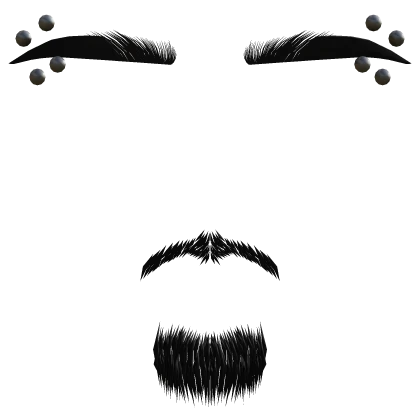 Goatee w/ Eyebrows & Piercings V2