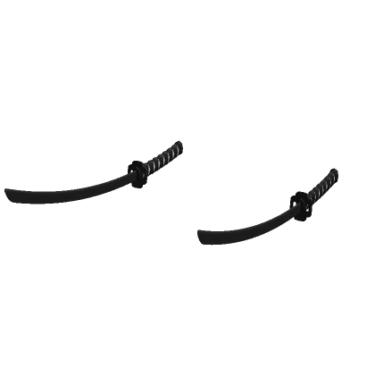 [Moves!] Dual Black Katana Set ⚫