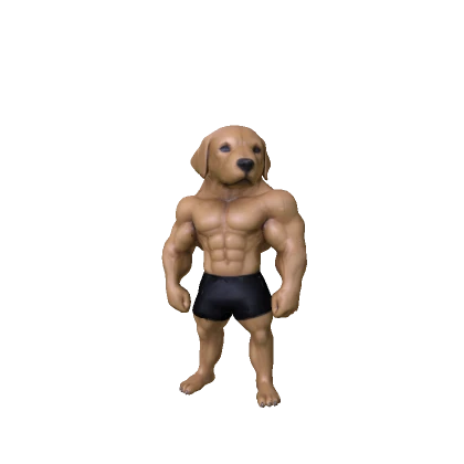 Sigma Cute Puppy Dog Buff Muscles
