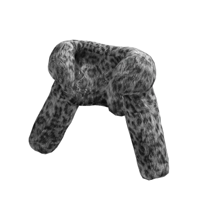 Snow Leopard Fur Crop Jacket