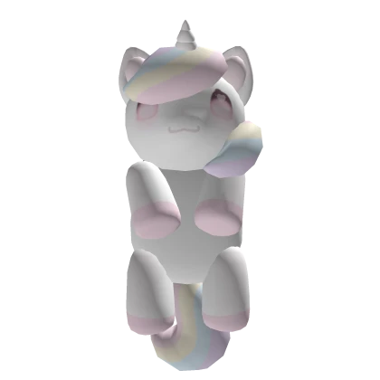 ꒰: ♡ cute pastel rainbow chubbi unicorn front