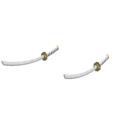 [Moves!] Dual White Katana Set ⚪