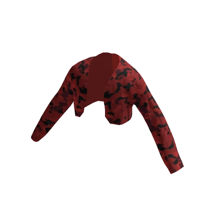 Cropped Red Camo Jacket