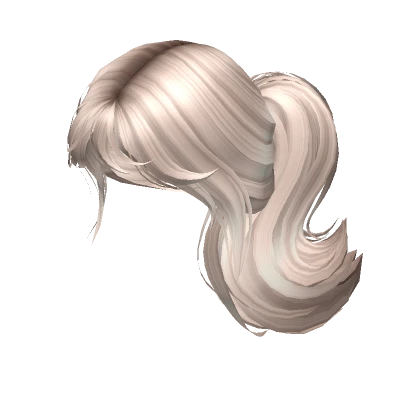 Spiked Fluffy Ponytail in Platinum Blonde