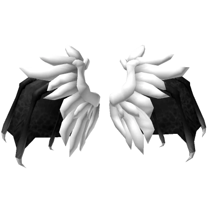 White and Black Angel/Demon Hybrid Wings