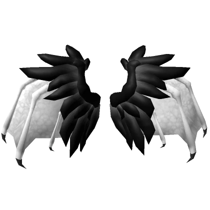 Black and White Angel/Demon Hybrid Wings